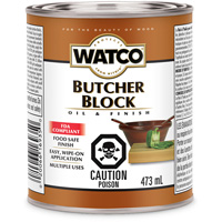 Watco&reg; Butcher Block Oil & Finish, 473 ml, Clear, Transparent Ontario Packaging