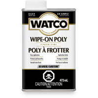 Watco&reg; Wipe-on Poly Stain, 473 ml, Clear, Gloss Ontario Packaging