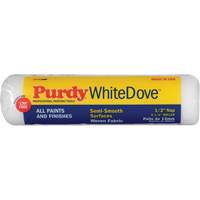 White Dove Paint Roller Cover, 12.7 mm (1/2") Nap, 240 mm (9-1/2") L KR477 | Ontario Packaging