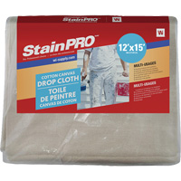 StainPro™ Drop Sheet, 15' L x 12' W, Cloth KR704 | Ontario Packaging
