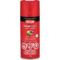 COLORmaxx Paint + Primer, Banner Red, Gloss, 12 oz., Aerosol Can Ontario Packaging