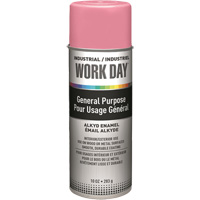 Industrial Work Day Paint, Pink, Gloss, 10 oz., Aerosol Can Ontario Packaging