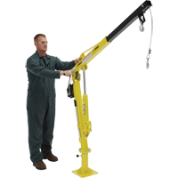 Winch Operated Truck Jib Crane, 500 lbs. (0.25 tons) Capacity, 102' Max. Clearance Ontario Packaging