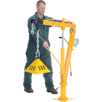 Winch Operated Truck Jib Crane, 1000 lbs. (0.5 tons) Capacity, 86-1/2" Max. Clearance LU495 | Ontario Packaging