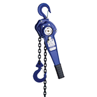Lever Hoist, 5' Lift, 1500 lbs. (0.75 tons) Capacity, Grade 80 load chain Chain LU656 | Ontario Packaging