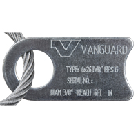 Wire Rope Lifting Sling - Eye & Eye Galvanized Ontario Packaging