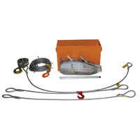 Tirfor&reg; Wire Rope Hoist TU32 Rescue Kit, 5/8" Wire Diameter, 8000  lbs. (4 tons) Capacity Ontario Packaging