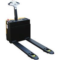 Fully Powered Electric Pallet Truck, 3300 lbs. Cap., 47" L x 28.25" W LV531 | Ontario Packaging
