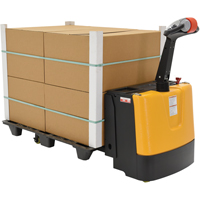 Fully Powered Electric Pallet Truck, 3300 lbs. Cap., 48" L x 28.25" W LV533 | Ontario Packaging