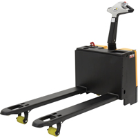 Fully Powered Electric Pallet Truck With  Scale, 3300 lbs. Cap., 48" L x 28.25" W LV535 | Ontario Packaging