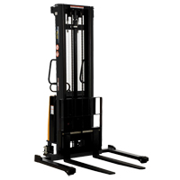 Fork Lift Stacker, Electric Operated, 2000 lbs. Capacity, 137" Max Lift Ontario Packaging
