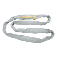 Polyester Round Sling, Grey, 4" W x 6' L, 32000 lbs. Vertical Load LW173 | Ontario Packaging