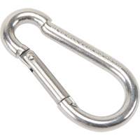 Stainless Steel Snap Hook, 220 lbs (0.11 tons) Working Load Limit, 3/16" Size, 5/16" Eye LW272 | Ontario Packaging