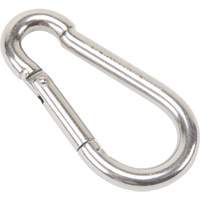 Stainless Steel Snap Hook, 500 lbs (0.25 tons) Working Load Limit, 5/16" Size, 1/2" Eye LW276 | Ontario Packaging