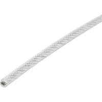 Wire Rope, 1000' (304.8 m) x 1/16", 480 lbs. (0.24 tons), Galvanized Ontario Packaging