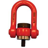 Anneau de levage pivotant VQ pour palan, M8, Longueur du filetage 12 mm, Acier alli&eacute; Ontario Packaging