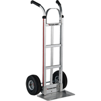 Knocked Down Hand Truck, Dual Handle, Aluminum, 48" Height, 500 lbs. Capacity Ontario Packaging