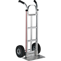 Knocked Down Hand Truck, Dual Handle, Aluminum, 48" Height, 500 lbs. Capacity Ontario Packaging