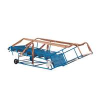 CSA-Certified Rolling Step Ladder with Locking Step, 8 Steps, 30" Step Width, 72" Platform Height, Steel Ontario Packaging
