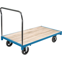 Heavy-Duty Platform Truck, 60" L x 30" W, 2000 lbs. Capacity, Rubber Casters Ontario Packaging