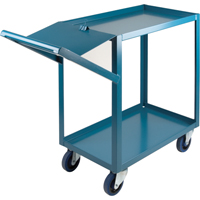 Order Picking Carts, 36" H x 18" W x 46" D, 2 Shelves, 1200 lbs. Capacity Ontario Packaging