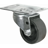 Light-Duty Caster, Swivel, 2-1/2" (63.5 mm), Polyolefin, 200 lbs. (91 kg.) Ontario Packaging