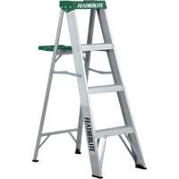 Commercial Duty Stepladders (2400 Series), 4', Aluminum, 225 lbs. Capacity, Type 2 Ontario Packaging