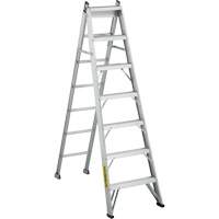 2700 Series Industrial Duty Multi-Way Ladders, 7', Aluminum, 250 lbs. Cap., ANSI 1, CSA 1 MF403 | Ontario Packaging