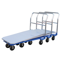 Platform Cart, 48" L x 24" W, 1500 lbs. Capacity, Mold-on Rubber Casters Ontario Packaging