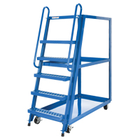Stock Picking Cart, Steel, 27-7/8" W x 56-1/8" D, 3 Shelves, 1000 lbs. Capacity MF991 | Ontario Packaging