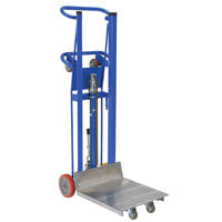 Gerbeur &agrave; plateforme hydraulique, M&eacute;canisme Pompe au pied, Capacit&eacute; de 750 lb, Levage max de 52" Ontario Packaging