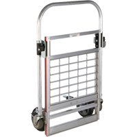 Four Wheel Folding Platform Truck, Aluminum, 750 lbs., 31" L x 23-1/4" W, 39" High Ontario Packaging