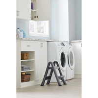 Escabeau repliable, 2 marches, 19-1/2" x 20-1/2" x Hauteur 22-3/4" Ontario Packaging