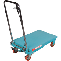 Heavy-Duty Hydraulic Scissor Lift Table, 27-1/2" L x 17-3/4" W, Steel, 330 lbs. Capacity Ontario Packaging