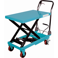 Heavy-Duty Hydraulic Scissor Lift Table, 32" L x 19-3/4" W, Steel, 1100 lbs. Capacity MJ521 | Ontario Packaging