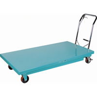 Heavy-Duty Hydraulic Scissor Lift Table, 63" L x 31-7/8" W, Steel, 1100 lbs. Capacity MJ522 | Ontario Packaging
