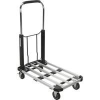 Foldable Platform Trucks, Aluminum, 300 lbs., 28" L x 16" W, 32" High Ontario Packaging