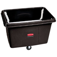 Chariot conteneur avec plateforme sur ressorts, Poly&eacute;thyl&egrave;ne, 44-1/16" lo x 31" la x 32-1/2" h, Volume 14 pi³, Capacit&eacute; 500 lb Ontario Packaging