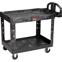 Heavy Duty Utility Cart - 4546-00, 2 Tiers, 26" x 33-1/4" x 55", 750 lbs. Capacity ML453 | Ontario Packaging