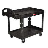 Heavy Duty Utility Cart - 4520-88, 2 Tiers, 25-1/4" x 39" x 44", 500 lbs. Capacity ML450 | Ontario Packaging