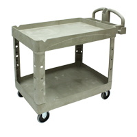 Heavy Duty Utility Cart - 4520-88, 2 Tiers, 25-1/4" x 39" x 44", 500 lbs. Capacity ML451 | Ontario Packaging