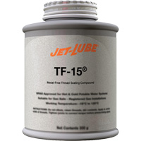 TF-15<sup>®</sup> Metal-Free Thread Sealing Compound, Brush-Top Can, 227 ml, -46° C - 315° C/50° F - 600° F MLS060 | Ontario Packaging