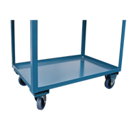 Chariots de service &agrave; bordure profonde, 2 Tiers, 24" la x 47" h x 36" p, Capacit&eacute; 1200 lb Ontario Packaging