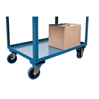 Chariots de service &agrave; bordure profonde, 2 Tiers, 24" la x 47" h x 36" p, Capacit&eacute; 1200 lb Ontario Packaging