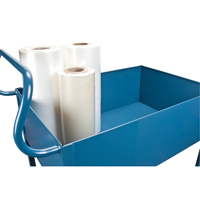 Chariots de service &agrave; bordure profonde, 2 Tiers, 24" la x 47" h x 36" p, Capacit&eacute; 1200 lb Ontario Packaging