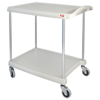 myCart Utility Cart, 2 Tiers, 20" x 35-1/2" x 30", 300 lbs. Capacity Ontario Packaging