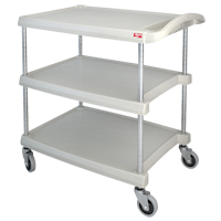 myCart Utility Cart, 3 Tiers, 20" x 35-1/2" x 30", 400 lbs. Capacity Ontario Packaging