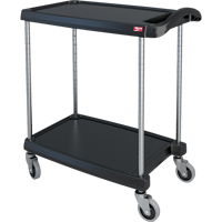 myCart Utility Cart, 2 Tiers, 16" x 35-1/2" x 27", 300 lbs. Capacity Ontario Packaging