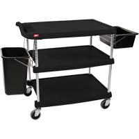 myCart Utility Cart, 3 Tiers, 20" x 35-1/2" x 30", 400 lbs. Capacity Ontario Packaging