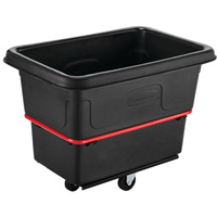 Chariot utilitaire &agrave; usage intensif, Plastique recycl&eacute; noir, 26"/38-3/8" lo x 26"/38-2/5" la x 28-1/4"/28-3-10" h, Volume 8 pi³, Capacit&eacute; 700 lb Ontario Packaging